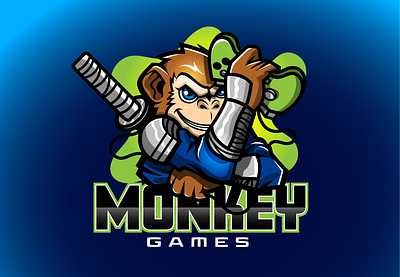 Monkey Games eSports Logo adobe artist branding esports graphic artist graphic design illustration illustrator logo logo design vector