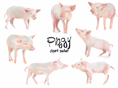 Piggy clipart packet pigs