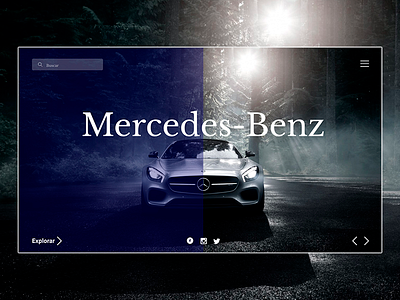 mercedes benz design ui web