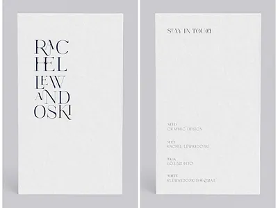 RL branding business card business card design graphic design print design textured typography