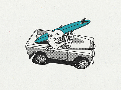 Shark attack badge car car illustration custom board illustration logodesign longboard pickup pickup truck retro retro design retro logo shark sharkweek surf surfboard surfer surfing texture vintage badge