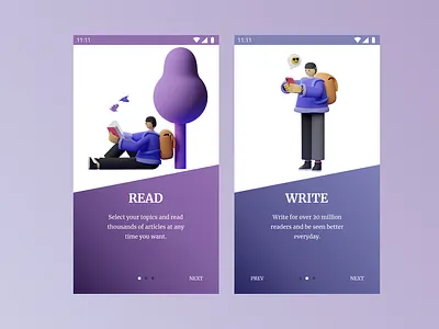Onboarding 3d blue design figma happy minimal mobile mobile app mobile app design mobile ui onboard onboarding illustration onboarding screen onboarding ui purple ui