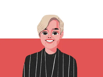 Illustrations for UX Collective's series " Leading with Craft" blog editorial illustration illustration people people illustration portrait procreate ux