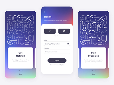 User Login & Onboarding app app design design mobile app mobile app design mobile ui sketch ui ux