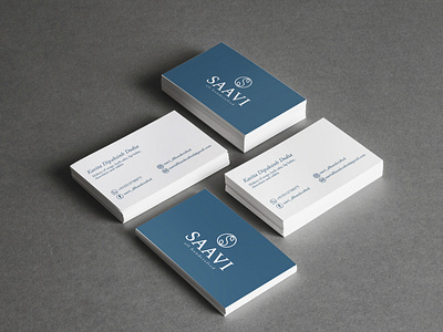 Business Card for Saavi brand identity brandidentity branding business card flat lip balm logo design logodesign logodesigner logotype skincare branding skincare logo soap soaplogo soaps