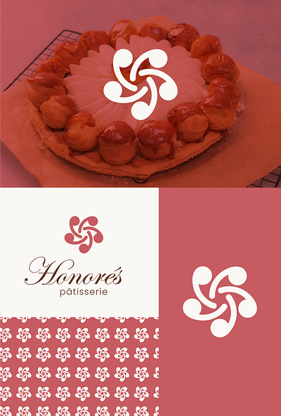 saint honore patisserie logo concept 02 bakery branding cake cake shop cakery cakes design logo logo design patisserie saint honore