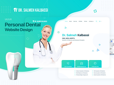 Dental Website UI/UX Design dental clinic dentistry ui uidesign uiwebdesign ux webdesig websiteui webui