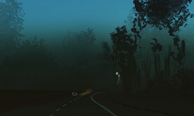 Dark digital illustration digital painting illustration illustration art landscape