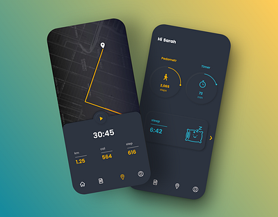 Run tracker app design ui uidaily uidesign uidesigner uiux uiux design ux uxdesign