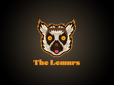 The Lemurs animal logo branding design illustration illustrator lemur logo vector