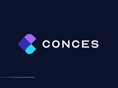 Conses SaaS Logo brand brand identity branding branding design design flat gradient illustration illustrator logo logo design logodesign logos logotype minimal saas design simple
