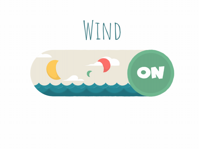 ON/OF switcher 2d animation after effects animation button gif kitesurfing on off on off switch simple design turn on ui window