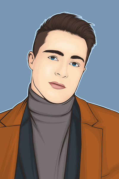 Colton Haynes actor arrow artwork celebrity colton fanart haynes portrait vector vector art vexel vexel art