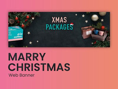 TeaseMe X-mas Web Banner branding design illustration illustrator typography web website