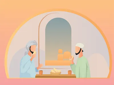 Silaturahmi design illustration vector