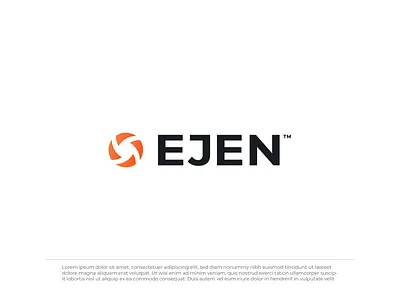 EJEN Logo branding design flat logo logo design minimal tech