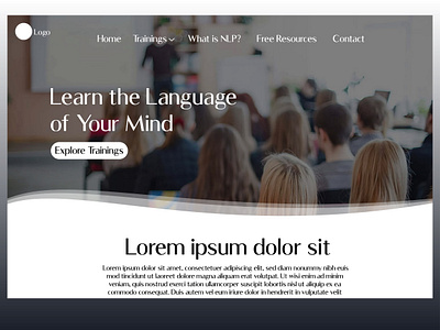 Landing Page For NLP landing page landingpage nlp ui