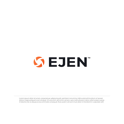 EJEN Logo branding design flat logo logo design minimal tech