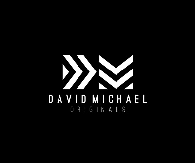 David Michel black white branding illustration logo typography vector