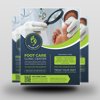 Foot Care Flyer Template body care center check clinic diabetes foot care pictures doctor exercise foot care ads health health care healthy hospital injury knee legs massage medic medical medical clinic flyer