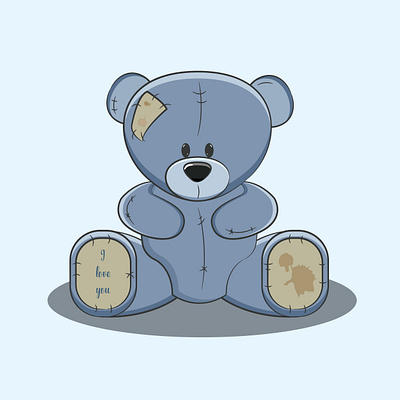 Плюшевый мишка design illustration vector игрушка медведь медвежонок мишка плюшевая игрушка рисунок