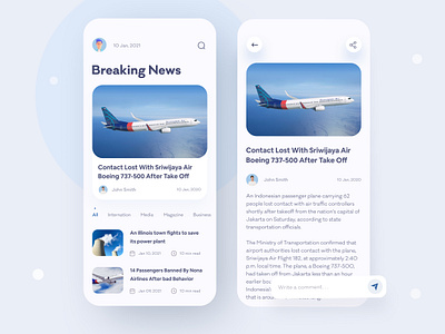 News App Design UI/UX 2021 trend article article app article design blog blog app business indonesia news news app news mobile app newspaper reading travel trending news trending ui ui uiux ux