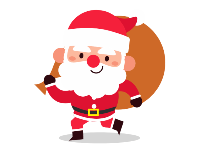 Santa clause gift happiness happy new year