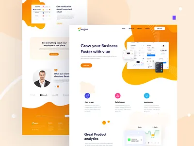 Business Website (Exgro) branding branding agency design designmind designmind agency experience header minimal saas design saas landing page saas website typography ui vector website