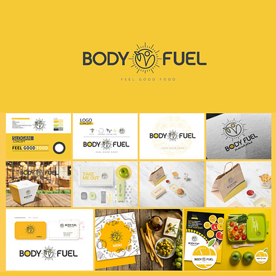 Body Fuel branding design logo pacakgingboxes