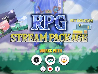 Stream overlay pack - Pixel Art animated twitch overlay cutetwitchoverlay streaming overlay twitch twitch overlay twitchbanner twitchgraphics twitchpanels twitchscreens