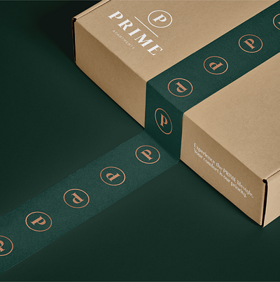 Prime Apartments - Welcome Gift apartments box brand branding designer gift gift box identity logo logo design packaging packagingdesign real estate real estate logo welcome gift