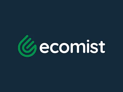 Ecomist - Drop & Letter E Logo branding design disinfectant drop e ecologic ecological ecology flat green icon leaf letter logo monogram nature water