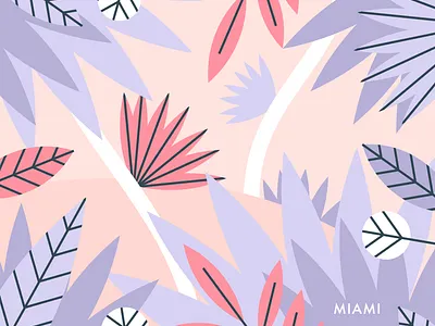 Miami branding character identity illustration illustrator miami visual design