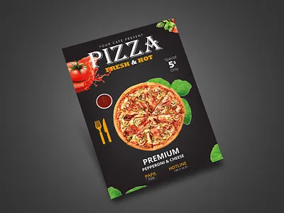 Food menu restaurant flayer cafe present food menu pizza bar restaurant flayer