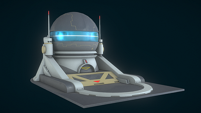 Moon base overwatch 3dmodels adobe photoshop architecture blender3d overwatch substance painter