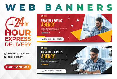 social media banner & facebook cover abstract agency banner brochure business business flyer corporate cover design email banner fiverr flyer freepik instagram post psd real estate tempalte web banner