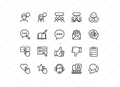 Testimonials | 20 Pixel Perfect & Editable Stroke Thin Line Icon client consumer experience feedback icon icon design icon set icons illustration line logo rating relationship review set sign symbol testimonial thin vector