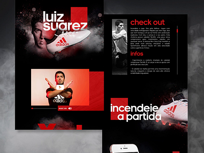 Landing page Adidas adidas landing page soccer ui design