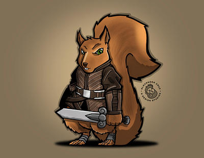 Squirrels Tail character design draw drawing graphic artist graphic design illustration procreate procreate art sketch