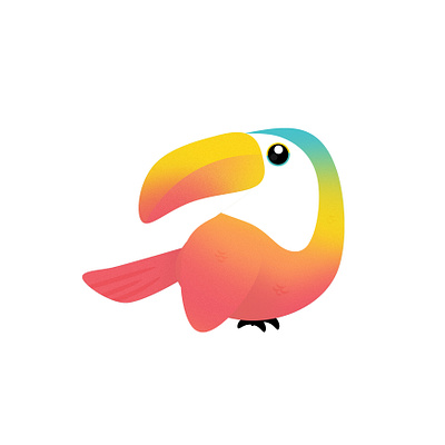 Toucan bird cereal cute design graphic happy illustration kawaii kid minimal nature pastel rainbow toucan toucans