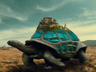 "Turtled" ❤ artwork design photo editing photo manip photo manipulation photoshop