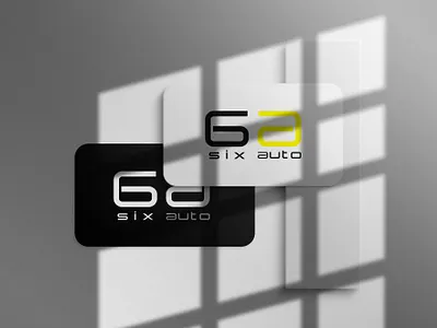 Six Auto Mockup auto design logo logodesign minimal mock up mockup six vector