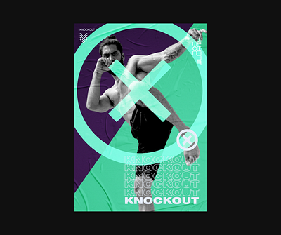 Knockout advertising branding branding and identity branding concept branding design graphic design poster design