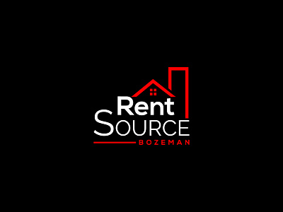 rent sourch brand logo branding design home logo real estate logo realestate