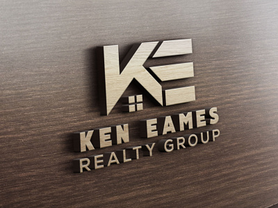 ke brand brand logo branding design home house mortage property real estate logo