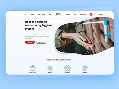 HandyShower || Web Design (UX/UI) + Icon Design branding corporate identity design iconography icons ui user experience ux ux design web design website