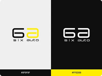 Six Auto auto design icon logo logo design logodesign minimal six typography vector