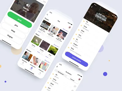 App for learning English Part 2 app apple branding clean design flat ios ios app ios app design logo minimal mobile app mobile app design mobile design mobile ui ui ux vector