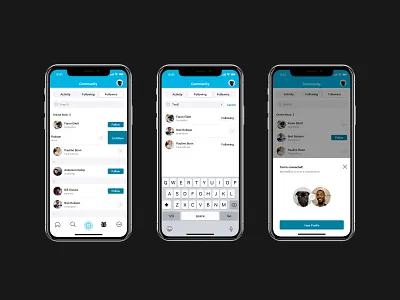 Community. Unfollow User android app application design ios ui video