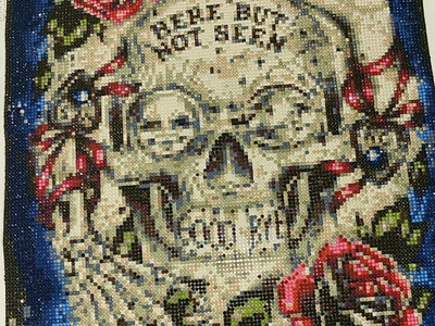 "Skull And Rose" Diamond Painting diamond painting canvas